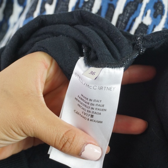 Stella McCartney Blue Print Zipper Hoodie - Picture 5 of 6